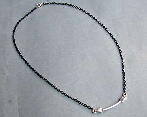 Arrow Necklace, Pendant, Mens Silver Necklace Pendant, Mens Jewelry Mens Gift