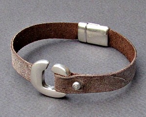 Leather Mens Bracelet,  Boyfriend Gift,  Mens Gift, Gift for Him, Gift for Husband, For Him, Boyfriend Gift  Customized On Your Wrist