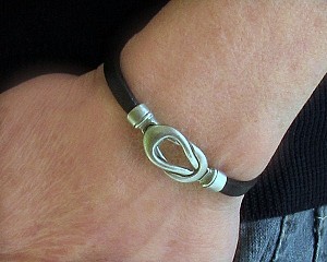 2x Couples Bracelets, Matching Bracelets,Nautical Knot Leather Cuff, His Her Bracelet, Best Friend bracelets Customized On Your Wrist