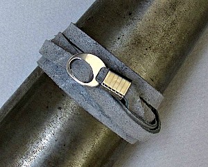 Mens Leather Bracelet, Wrap Bracelet Cuff, Unisex Bracelet, Adjustable to your wrist